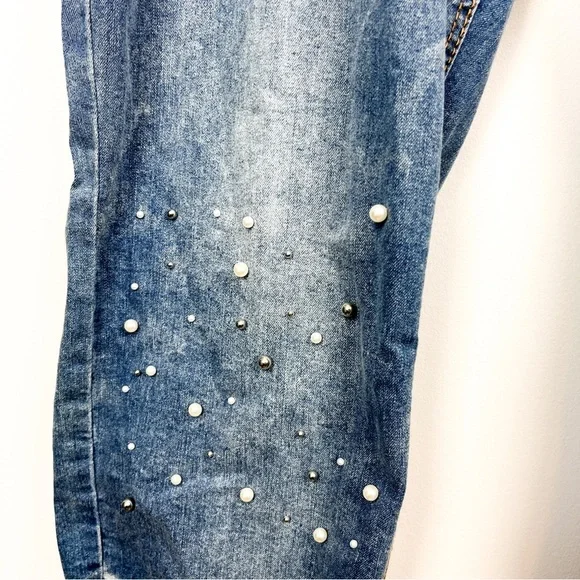 Beaded GG Jeans Fringe Cuff Jeans - Picture 4 of 15